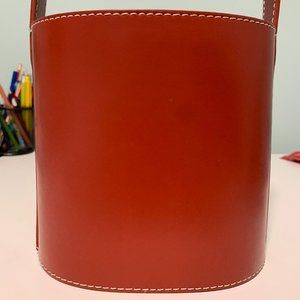 Staud Bisset Leather Bucket Bag